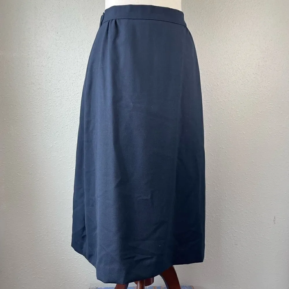 Vintage Girl Scouts Midi Skirt and Belt Size 8 EUC